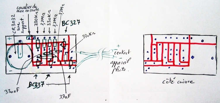 implantation et circuit imprim.